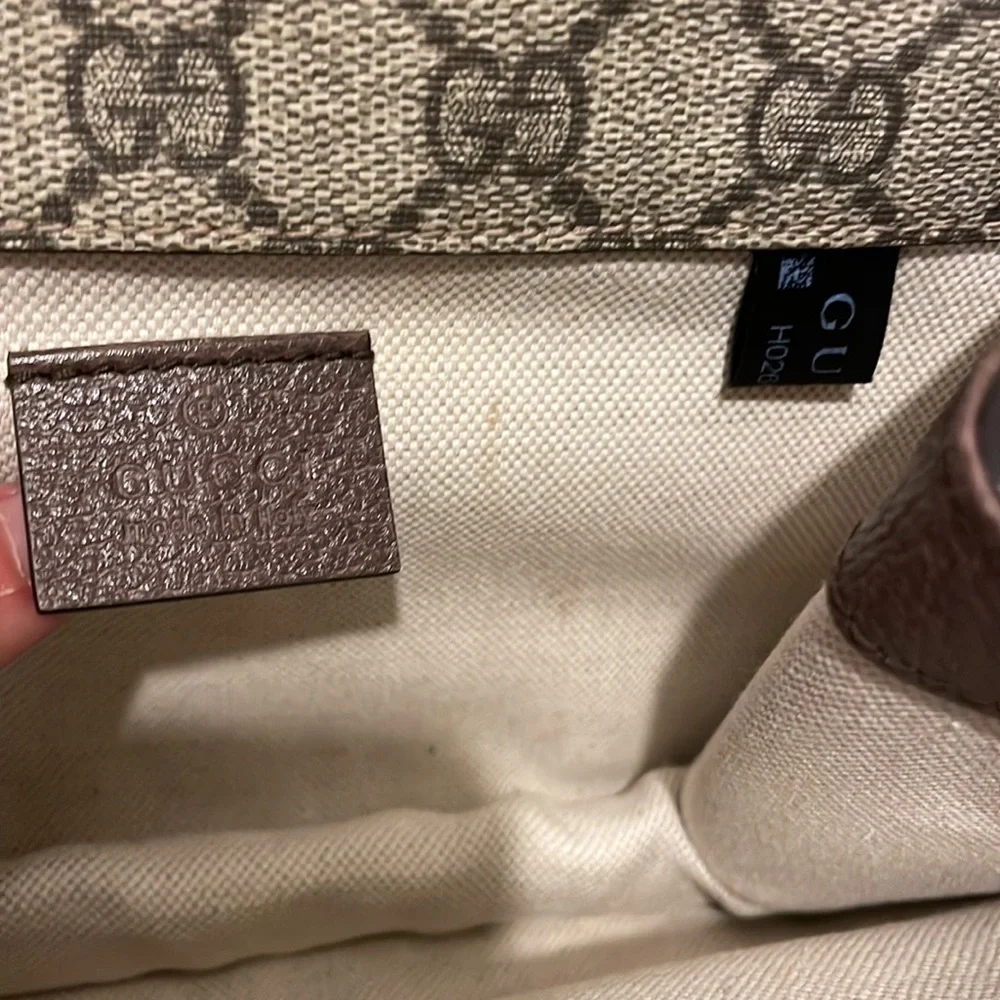 ⚡️Gucci Neo GG Supreme Crossbody Small Messenger Bag with Stripe Canvas Strap - Picture 13 of 16